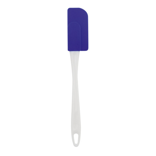 Spatola da cucina in silicone bianco e blu