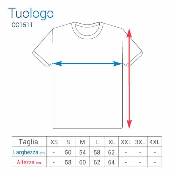 Tabella misure altezza e larghezza