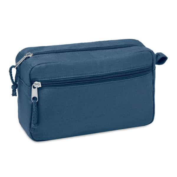 Trousse azzurro in canapa