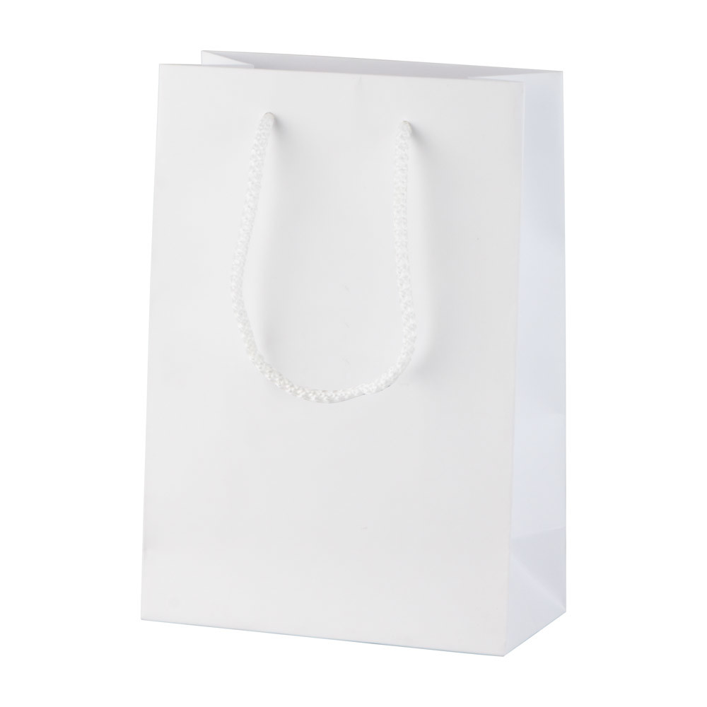 Borsa shopper in carta con manici in polipropilene