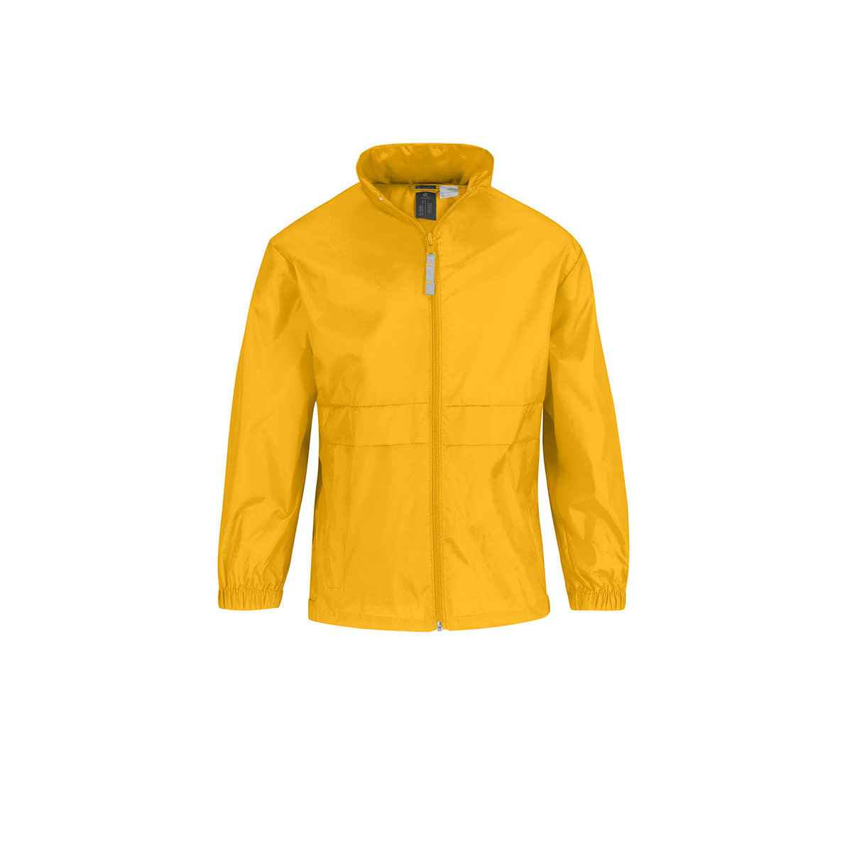 Impermeabile giallo bambino con zip centrale