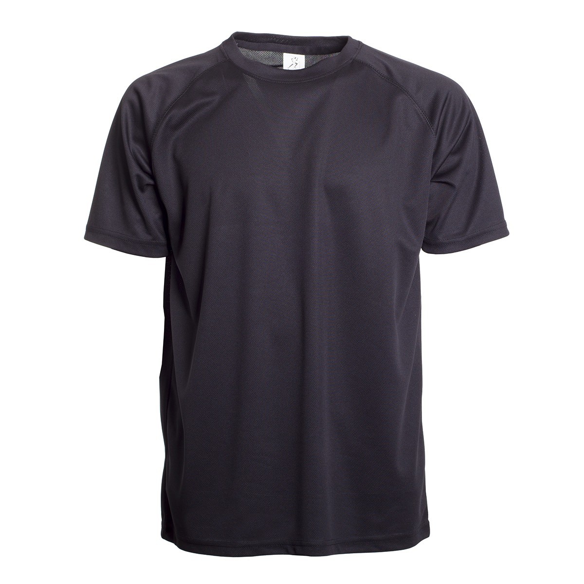 Tshirt sportiva bambino nera in tessuto traspirante