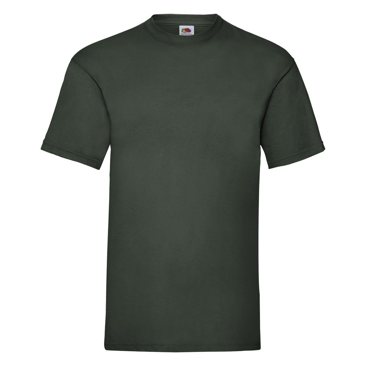 Tshirt in cotone manica corta e girocollo di colore verde scuro