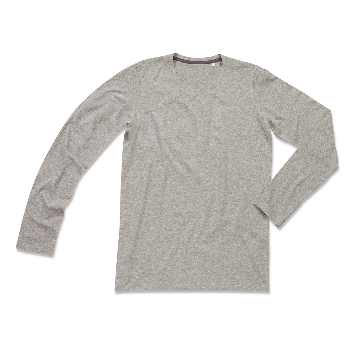 Maglia uomo grigia chiaro maniche lunghe