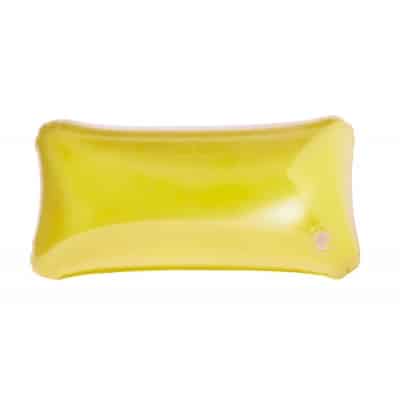 Cuscino gonfiabile in pvc giallo