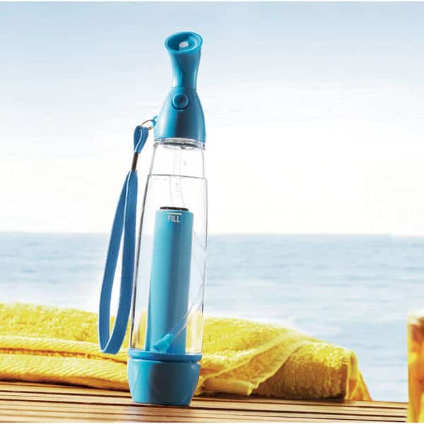 Spray blu per acqua in abs con cordoncino