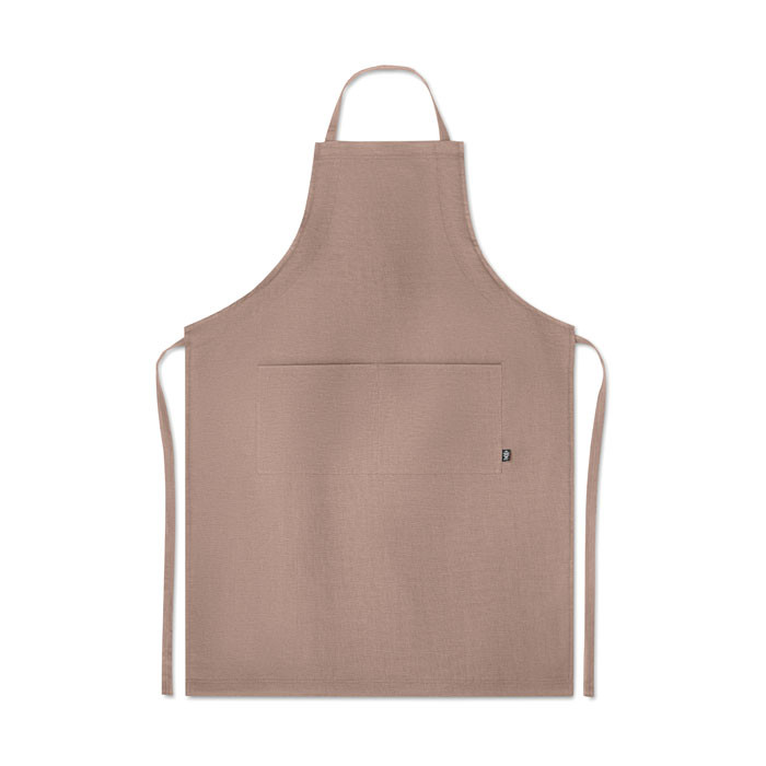 Grembiule da cucina in canapa beige