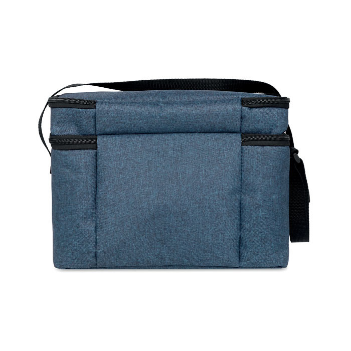 Borsa frigo in rpet blu con due scomparti e fodera