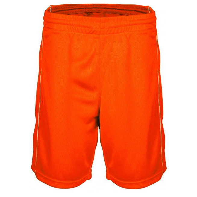 Pantaloncini da basket rossi con tessuto ed asciugatura rapida