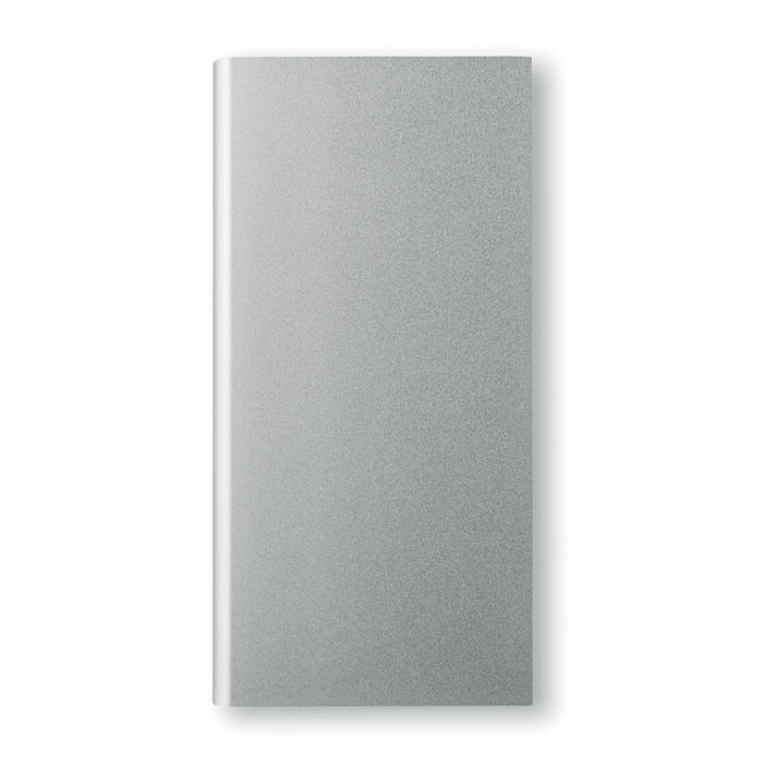 Powerbank grigio in alluminio con pannello solare