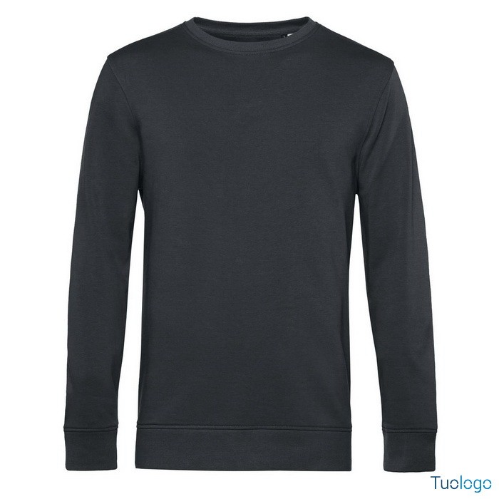 Felpa maniche lunghe nera su sfondo bianco