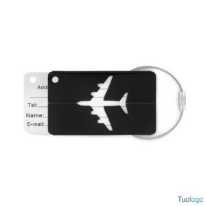 Etichetta bagaglio in alluminio