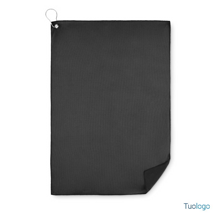 Telo nero con gancio di metallo