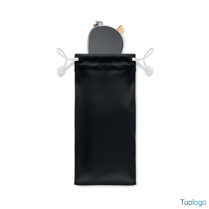 Sacchettetta nera con cordini con all