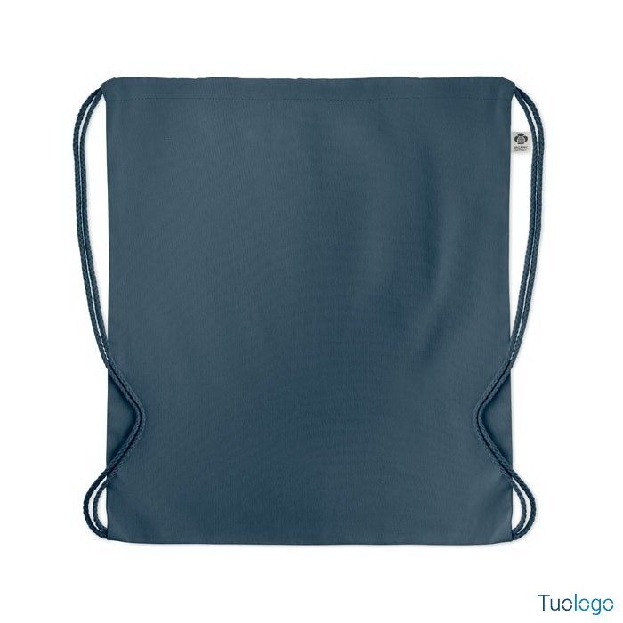 Sacchetta blu con due cordini