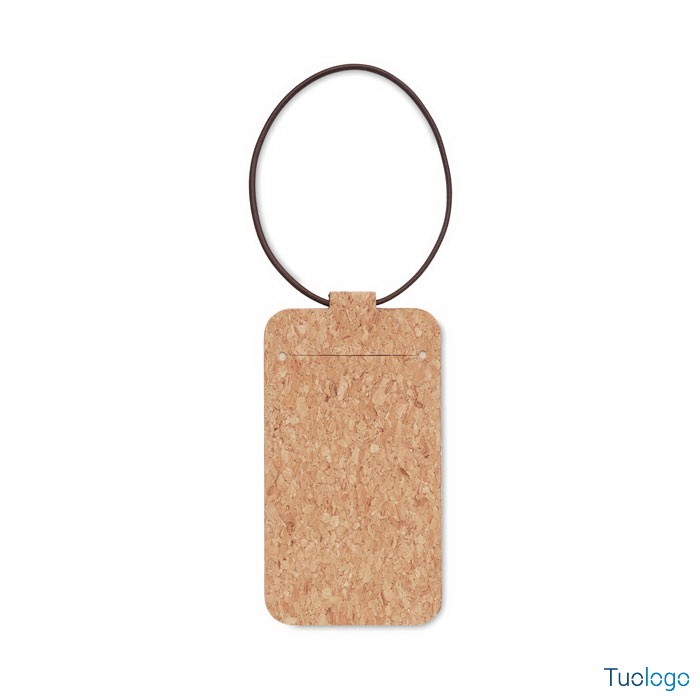 Etichetta bagaglio in sughero