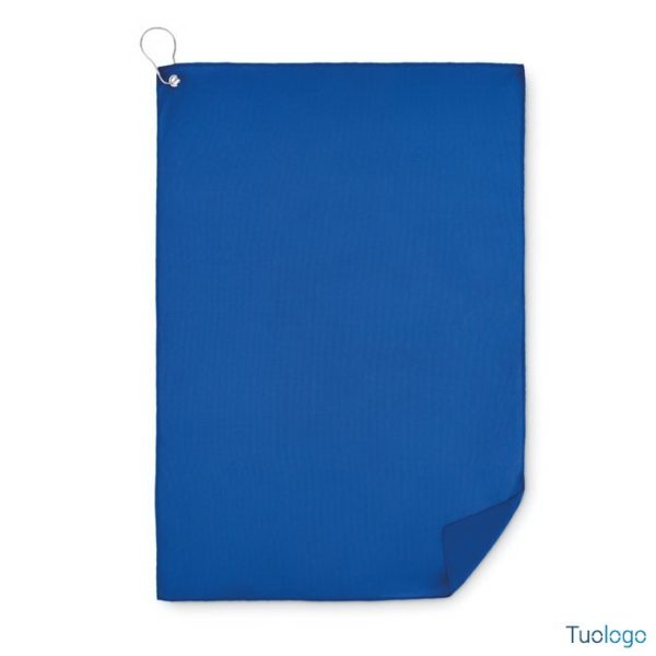 Telo blu con gancio in metallo