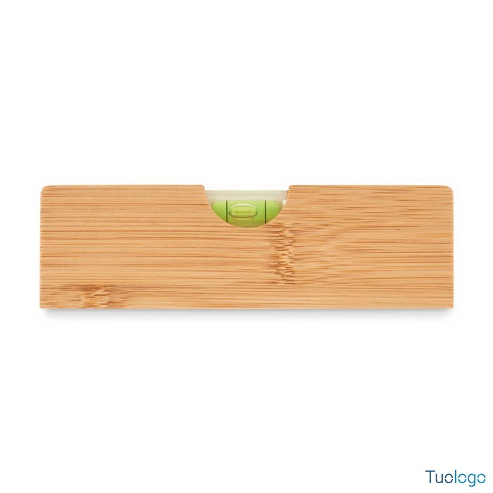 Apribottiglie in bamboo con livella