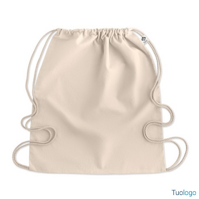 Sacca in cotone con due cordini