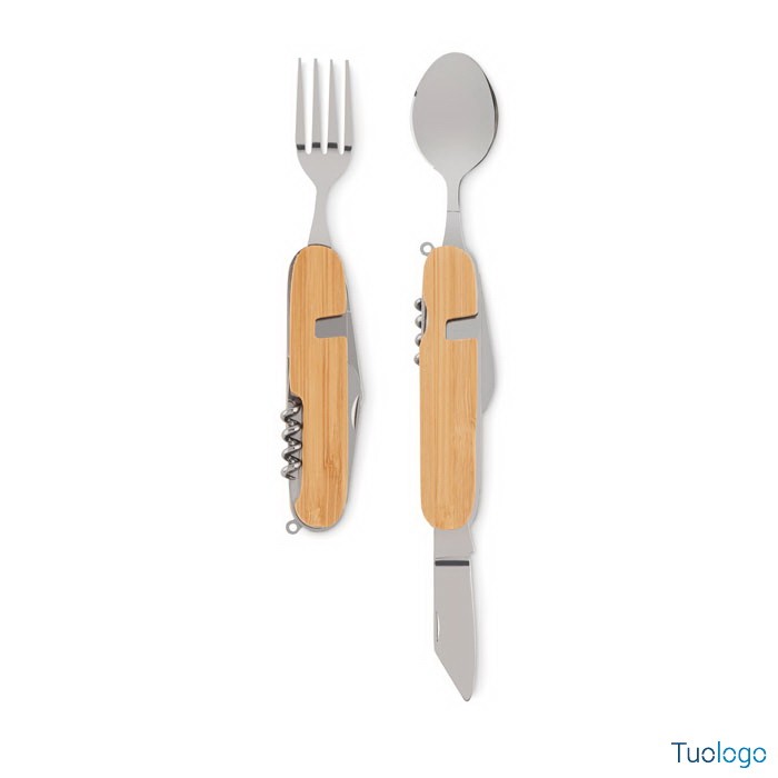 Due posate multifunzione, una come forchetta e l