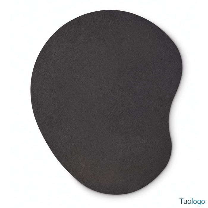 Tappetino mouse nero con supporto per il polso