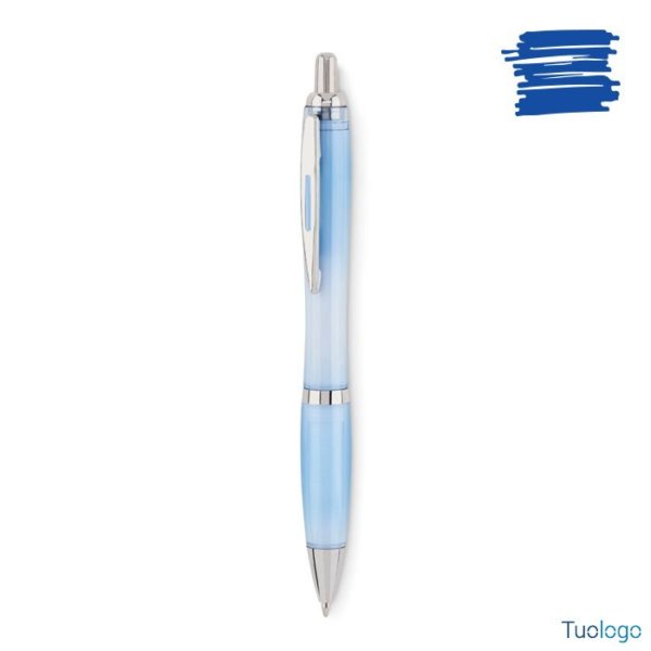 Penna a sfera azzurra