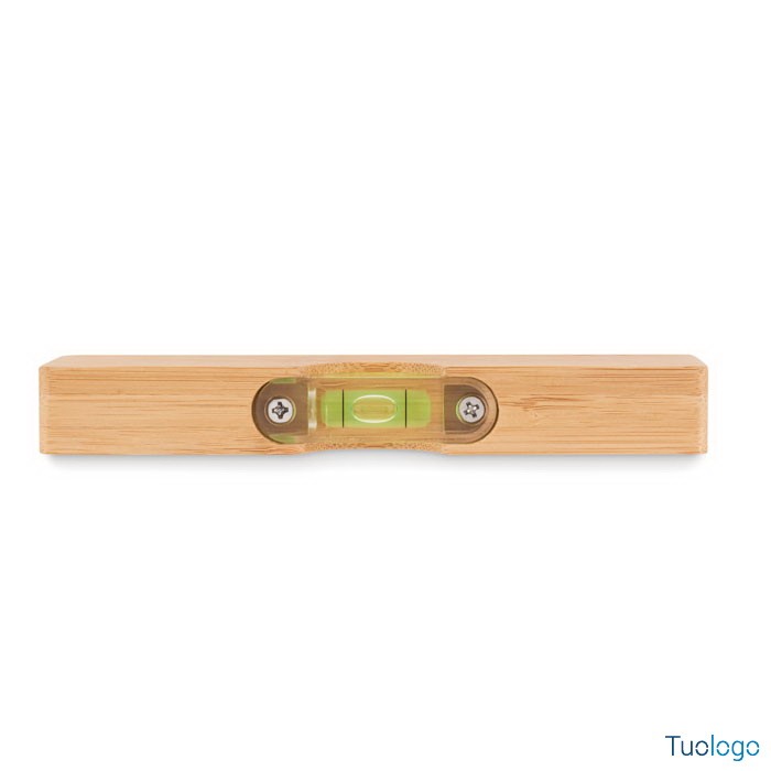 Apribottiglie in bamboo con livella