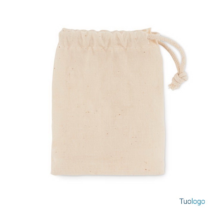 Sacchetto in cotone con cordino
