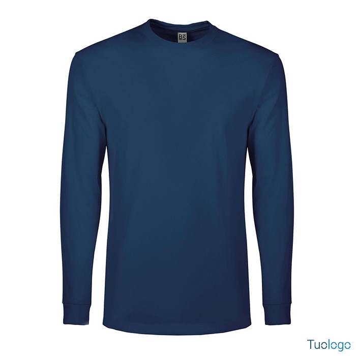 Tshirt manica lunga viola su sfondo bianco