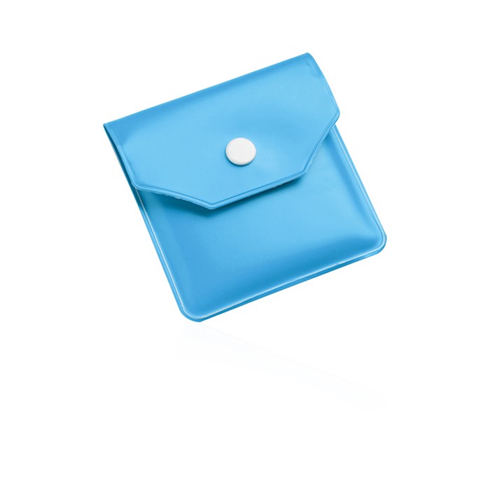 Posacenere tascabile in plastica azzurra