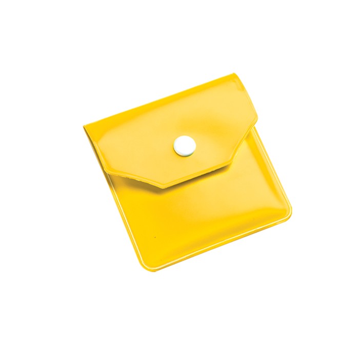 Posacenere tascabile in plastica gialla
