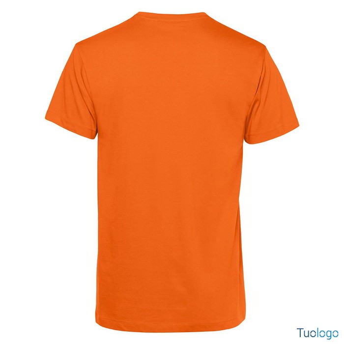 Retro tshirt maniche corte arancione su sfondo bianco