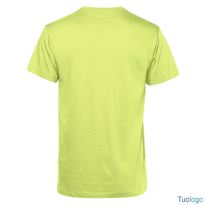 Retro tshirt maniche corte gialla su sfondo bianco