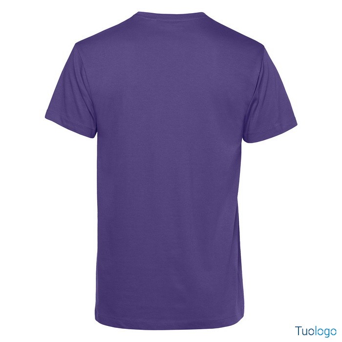 Retro tshirt maniche corte viola su sfondo bianco