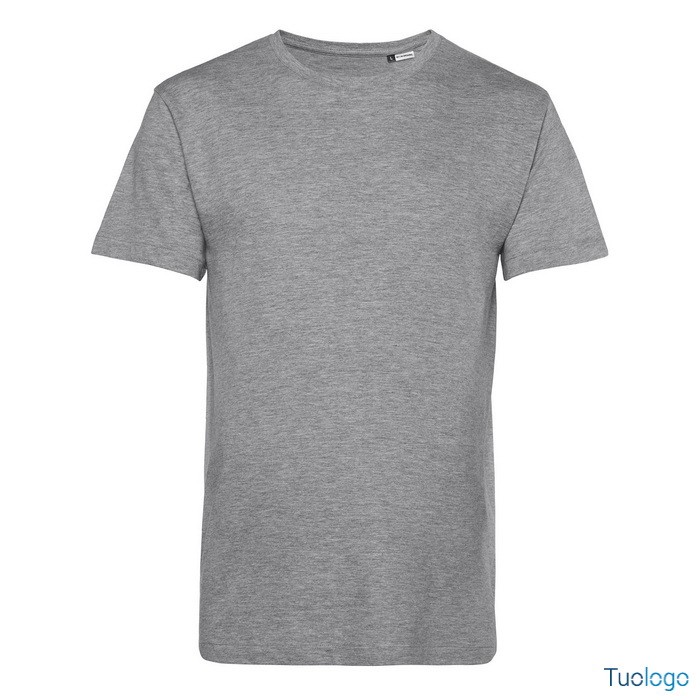 Tshirt maniche corte grigia su sfondo bianco