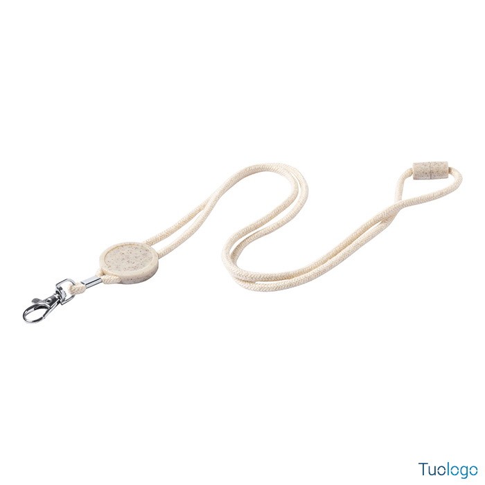 Laccetto portabadge bianco