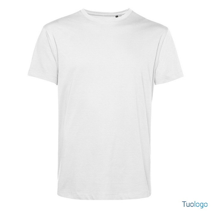 Tshirt maniche corte bianca su sfondo bianco