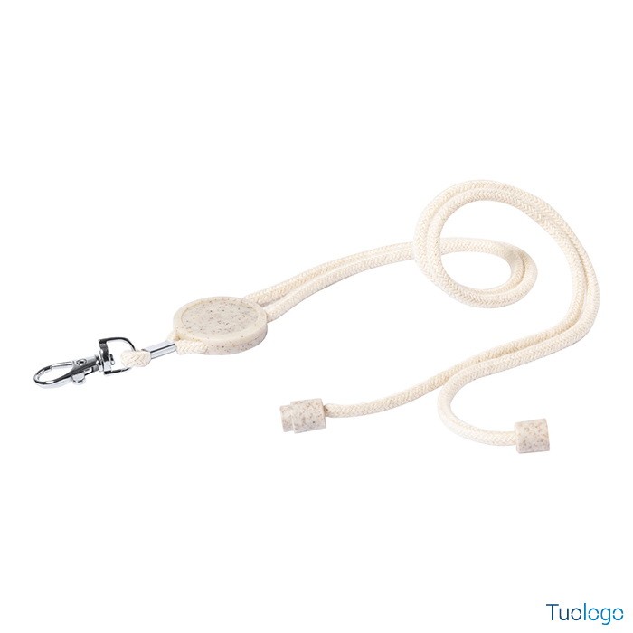 Laccetto portabadge giallo