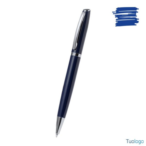Sheaffer Gift 100 9371 – Penna A Sfera Blu Satinato Con Finiture PVD Blu, In Elegante Cofanetto