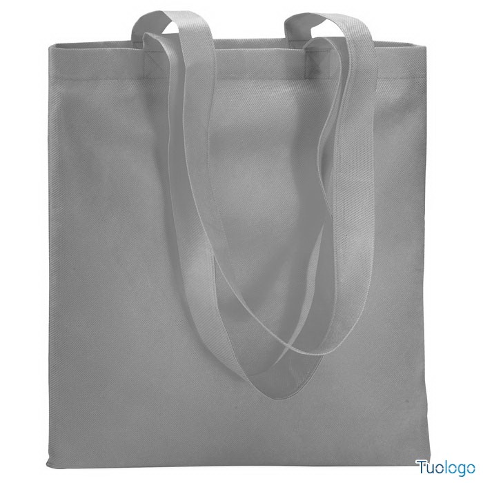 Shopper bianca su sfondo bianco