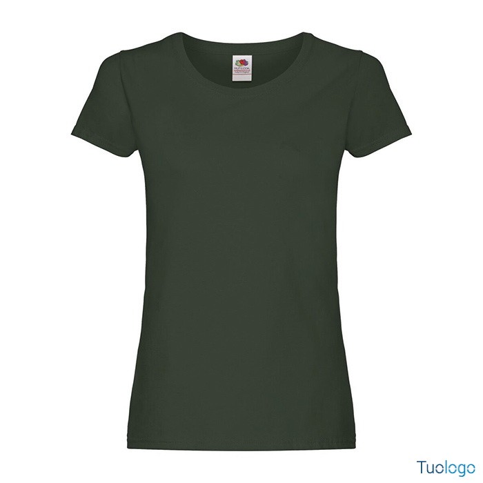 Tshirt da donna rossa manica corta in cotone