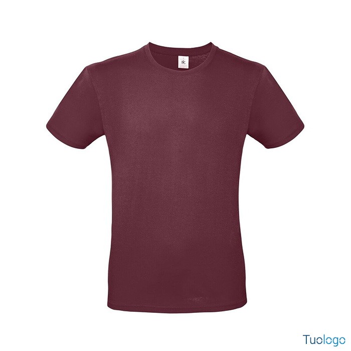 Tshirt uomo bordeaux maniche corte