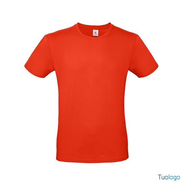 Tshirt uomo arancione scuro maniche corte