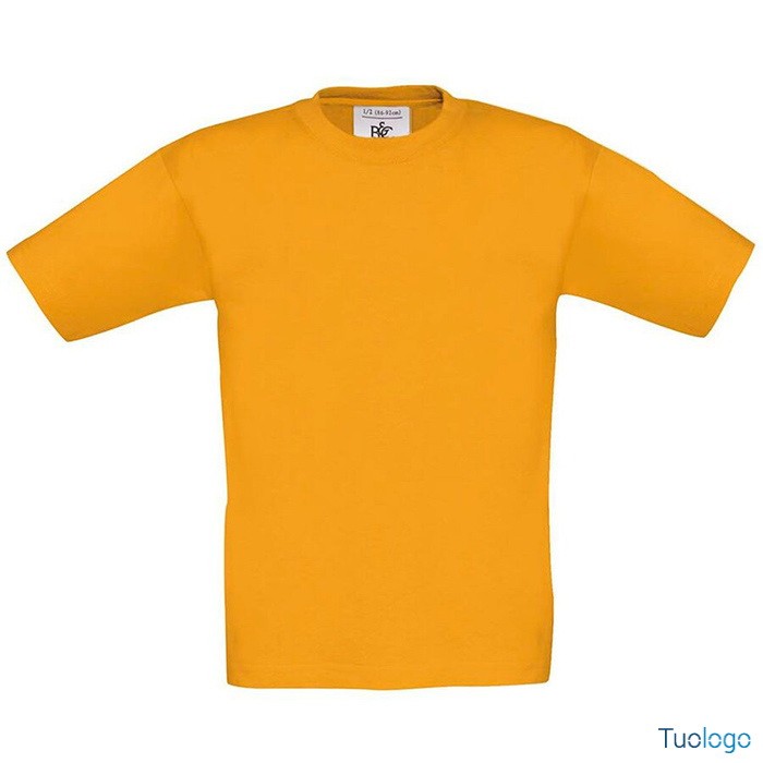 Tshirt bambino in cotone manica corta verde