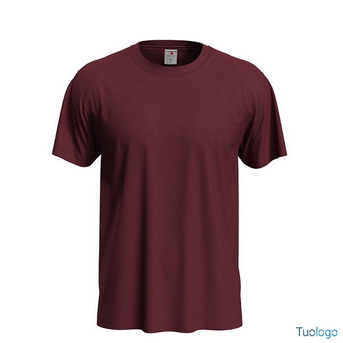 Tshirt da uomo blu scura manica corta 100% cotone