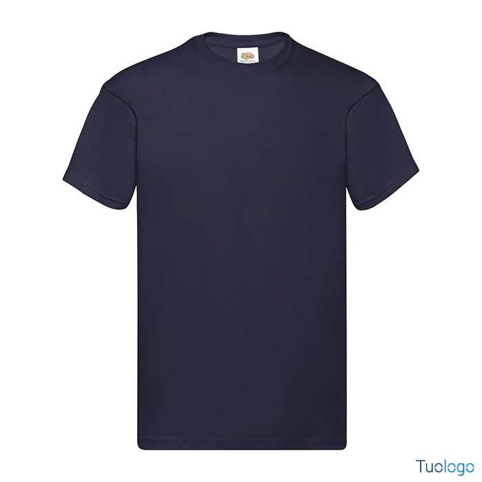 Tshirt in cotone manica corta e girocollo di colore rosso porpora