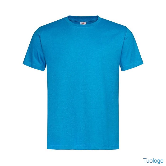 Tshirt da uomo verde manica corta 100% cotone