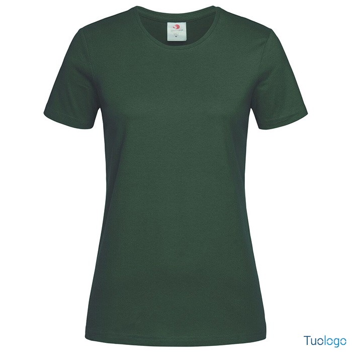 Tshirt da donna manica corta grigia 100% cotone