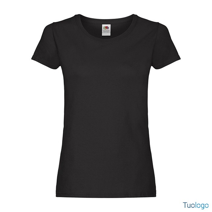 Tshirt da donna blu scura manica corta in cotone