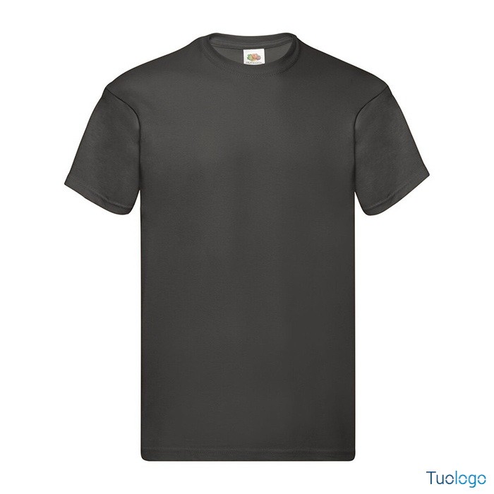 Tshirt in cotone manica corta e girocollo di colore giallo fluo